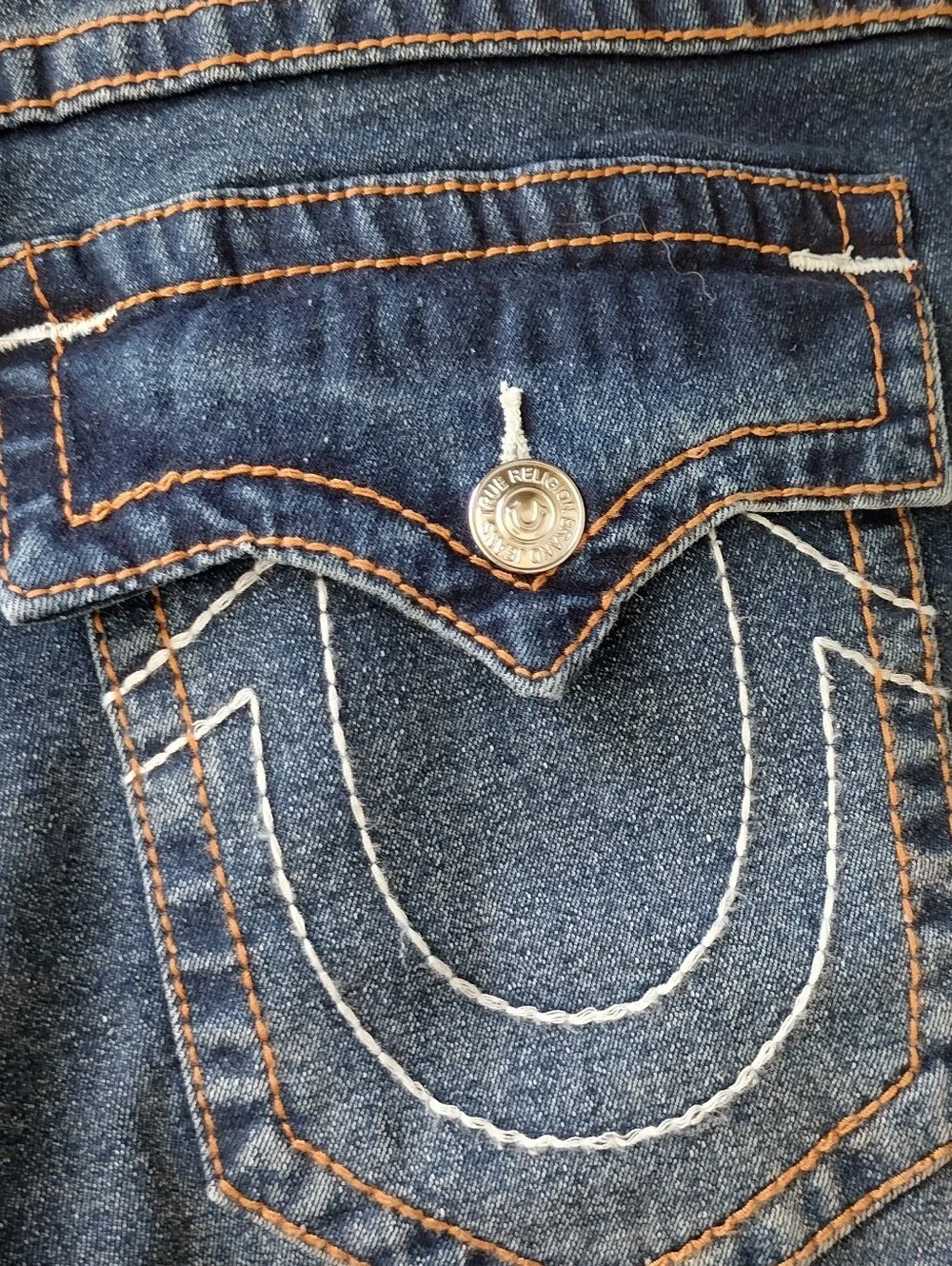 True Religion Men's Blue Ricky Relaxed Straight Shorts Size 36 NWT